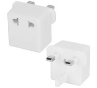 Wirafix 2X Shaver Plug Adaptor UK, Toothbrush Adapter Plug UK, European to UK Plug Adaptor, Toothbrush Charger Adapter UK, White