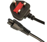 Wirafix IEC 60320 C5 power cable, 4.9ft(1.5m) Computer Power Cable with 13A fused, Compliant with BS-1363 Standard, Cloverleaf Power Cable Compatible with Mainstream Printer, Laptop, Monitor and More