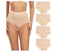 wirarpa Ladies Knickers Cotton Full Briefs High Waisted Underwear Panties for Women Multipack Size 5XL