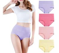wirarpa Ladies Knickers Cotton Full Briefs High Waisted Underwear Panties for Women Multipack Size 5XL