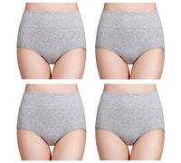 wirarpa Ladies Knickers Cotton Full Briefs High Waisted Underwear Panties for Women Multipack Size S