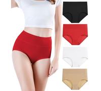wirarpa Ladies Knickers Cotton Full Briefs High Waisted Underwear Panties for Women Multipack Size XL