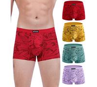 wirarpa Mens Mirco Modal Underwear Trunks Soft Boxer Shorts Gents Microfibre Underpants Multipack Size S