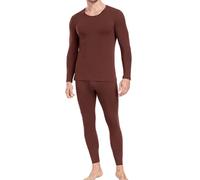 wirarpa Men's Thermal Underwear Set Cotton Long Johns Base Layer M