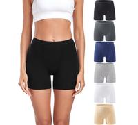 wirarpa Women's Boxer Briefs Modal Boyshort Panties Ultra Soft Ladies Boxers Underwear Under Dress Skirt 6 Pack Multicolor Size S