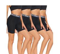 wirarpa Women's Modal Boxer Briefs Anti Chafing Shorts Ultra Soft Boyshorts for Under Dress 4 Pack Size M
