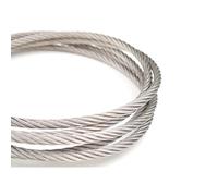 wire， 0.3mm .4mm .45mm 7 * 304 Stainless Rope Cable Clothesline Soft(5Meters,0.4mm)