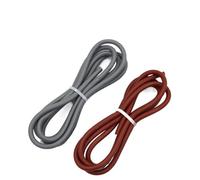 wire, 1 Meter 5 Meters Red Black Yellow Green Grey Purple White Blue Color Silicone Wire 10AWG to 15AWG Cable(1meter Brown 1meter Grey,12 AWG)