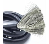 Wire 10 Meters Soft Silicone Cable Heat 16AWG 12AWG 13AWG 14AWG 15AWG 17AWG 18 20AWG to 30AWG Wire Soil Electronics(Core 2.07mm,Black)