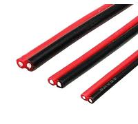 wire, 2 Pin Black-Red Silicone Double Parallel Wire Red And Black Cable 200 Degree High Temperature Resistant(22 AWG,20m)