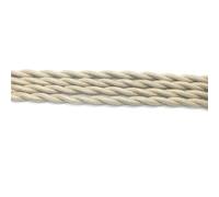wire, 5 Meters 2 x 0.75mm Cotton Braided Industrial Lamp Cable Cloth Covered Electrical Wire(Ivory White)