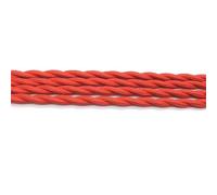wire, 5 Meters 2 x 0.75mm Cotton Braided Industrial Lamp Cable Cloth Covered Electrical Wire(Red)