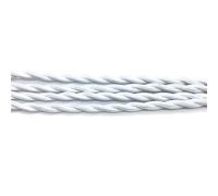 wire, 5 Meters 2 x 0.75mm Cotton Braided Industrial Lamp Cable Cloth Covered Electrical Wire(White)