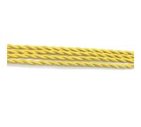 wire, 5 Meters 2 x 0.75mm Cotton Braided Industrial Lamp Cable Cloth Covered Electrical Wire(Yellow)