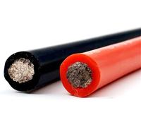 Wire 8AWG 6AWG 4AWG 2AWG 1AWG Silicone Wire Electric Cable Very Soft Car Battery Wiring 25mm 50mm Electrical Wires Connector(2awg,10meter)