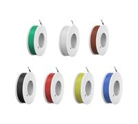 Wire and Cable 5m 10m 20m Super Soft Silicone 14 16 18 20 22 AWG Copper White Red Black Green Blue Yellow Colorful Line(Blue; 50M; 16 AWG)