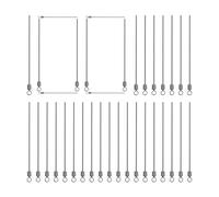 Wire Axles with Eyelet for Spinner Bait, 100 Pieces Bait Craft Spinning Device Shaft Accessories for Freshwater Fishing Boat Bridge Bass Outdoor Activities River