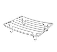 Wire Bar Soap Dish - 12x9x2.5cm Stainless Steel Soap | Bathroom Soap Holder | Drain Sponge Rack | Drain-Free Wire Tray For Scrub Cabinet