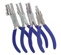 Wire Bending Pliers Set of 4 Pcs. Wrap and Tap Multisize Bail Making Looping Pliers Round Nose Hobby Craft Jewellery Making Tools Kit Gift Ideas PTL®