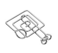 Wire Brain Teaser - 8-Piece Metal Wire Puzzle Set | Test Disentanglement Toy, Iron Unlock Interlock Game, Safe, Reusable Educational Toys