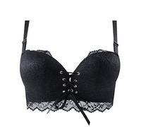 Wire Brassiere Stealth Bra Tura Underwear Bra Strapless Bandage Women Slave Outfit Ladies, black, S