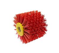 Wire Brush For Drill 120*100*19mm Red Abrasive Wire Drum Brushes Deburring Polishing Buffing Wheel Uso apto para Furniture Wood(P240 Wheel Only)