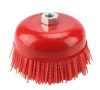 Wire Brush for Drill, Angle Grinder Wire Brush 150mm Cup Nylon Abrasive Brush Wheel Pile Polymer-abrasive Bowl Cup Nylon brush 6 inch Angle Grinder Tool