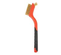 Wire Brush Set, Brass Nylon Steel Wire Brushes for Rust Paint Slag Removal, 180mm Handle Cleaning Polishing Tools