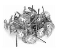 Wire Brush Set for Dremel Rotary Tools - 30pcs Brass & Stainless Steel Polishing Wheels Kit