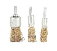 Wire Brush Wheel Drill Brush Set, 3PCS Coarse Crimped Stainless Steel for Drill Attachment - Heavy Duty Rust Removal, Versatile Polishing, Compatible with Cordless Drills