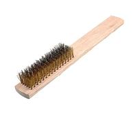 Wire Brush Wood Handle Copper Plating Brush Cleaning Tools For Kitchen Home Use 1Pcs