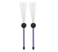 Wire Brushes for Drums, Drum Accessories Rods, Comfortable Rubber Handles, Retractable Wire Brushes, Retractable Drum Brushes Portable 1 Pair Wire Drum Brushes for Home, Live, and Performance