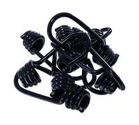 Wire Bungee Cord Hooks - Shock Cord - 10 Pack - Choose from 1/4, 5/16, 3/8, and 1/2 inch - Plastic Coated - Boating Camping Auto Outdoor