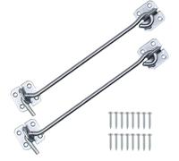 Wire Cabin Hook and Eye Zinc Plated 100mm / 4 Inch Pack of 2 | 250mm / 10 Inch