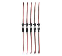 Wire Cable Adapter Cable 10 Pairs 20PCS 2-Pin SM Connectors for Light for Bars Wall Washers Flashlights Compatible with Mini RC Helicopters Indoor 3D Aircraft (10 pcs)