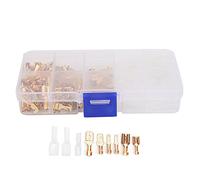 Wire Cable Connector Golden Insert Spring with Insulation Cover 180Pcs Electrical Wire Terminal Durable Copper Industrial Accessory for Automotive Home Electrical Wiring
