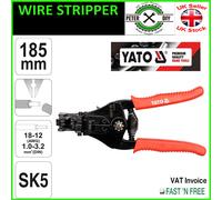 Wire Cable Stripper And Cutter SK5 185mm 1-3.2 sqmm AWG 18-12 Yato YT-2316