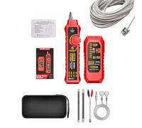Wire Cable Tester - ABS Material RJ45/RJ11 Wire Tracer | Telephone Ethernet Video Line Finder | Tone Generator With Headphones | Portable Network Cable Diagnostic Tool For Home