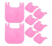 Wire Cage Clips 32Pcs Rabbit Cage Clips Small Animal Wire Buckles PP Material Wear Resistant Fastener DIY Cage Clamp Fixed Buckle(Pink)