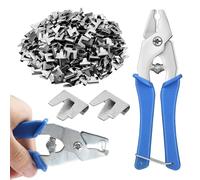 Wire Cage Clips - Durable Fastener Storage, Modern Clamp Tool | Small Animal Enclosure Connector, Fencing Staple Hardware, Pet Trap Bracket Retainer, Mesh Frame Buckle Grip, Chicken Rabbit Panel Crimp