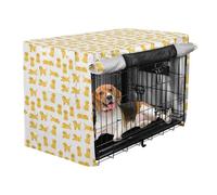 Wire cage Cover Silver Coated Oxford Cloth for Outdoor Backyard Garden Bright Yellow Puppy Simple Arrangement S