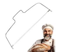 Wire Cake Slicer - Lightweight 60 Grams, Adjustable Torting Saw, Layer Divider | Home Bakery Birthday Wedding Dessert Making Bread Toast Cutting Stainless Handle Safe Easy Use Decorating Gear