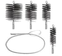 Wire Chimney Brush Kit for Soot Removal and Rust Cleaning in Boilers Chimneys and Pipes Construction for Harsh Environments (5pcs set)