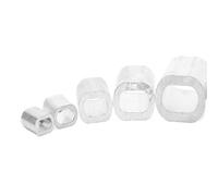 Wire Clamps for Cable 5-500pcs Wire Rope Round Single Hole Aluminum Sleeve Aluminum Chuck Oval Hole Clip Aluminum Buckel Quick Chuck Cable Clamp (Color : Single Hole Ellipse, Size : M0.5 500pcs)