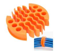Wire Comb for 30 Network Cables, Cable Management Organizing Tool with 0.3in Hole Diameter, Wire Organizer Tool Anti Entanglement for Ethernet Cables (Orange)