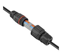 Wire Connector - 2 In 2 Waterproof Junction Box, Electrical Buried Cold Press Cable | Junction Box Connector Terminal Block Connectors, Rainproof Underground Wire Connectors for Landscape Lights