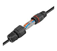 Wire Connector - 2 In 2 Waterproof Junction Box, Junction Box Connector | Electrical Rainproof Buried Cold Press Cable Terminal Block Connectors, Outdoor Connection Box for Street Landscape Lights