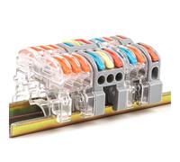 Wire Connector Fast Universal Compact Electric Cable LED Light Conector Wiring Conductor Terminal Block 2/3pin 5Pcs(K411T)