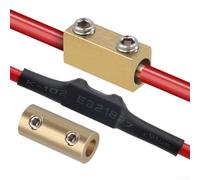 Wire Connector Kit for 1-16mm² Cables, Butt Splice Terminal Blocks 10-80A Copper Connectors for Marine Electrical Applications, 10/20 Pack(20X 20A)