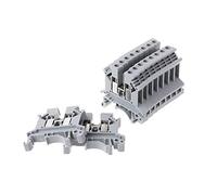 Wire Connectors, 10pcs/Set UK-2.5B Terminal Block Screw General Application PCB Din Rail Wiring Termianl Connector